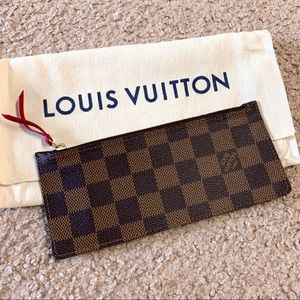 Louis Vuitton Damier Ebene Zipper Pouch / Insert